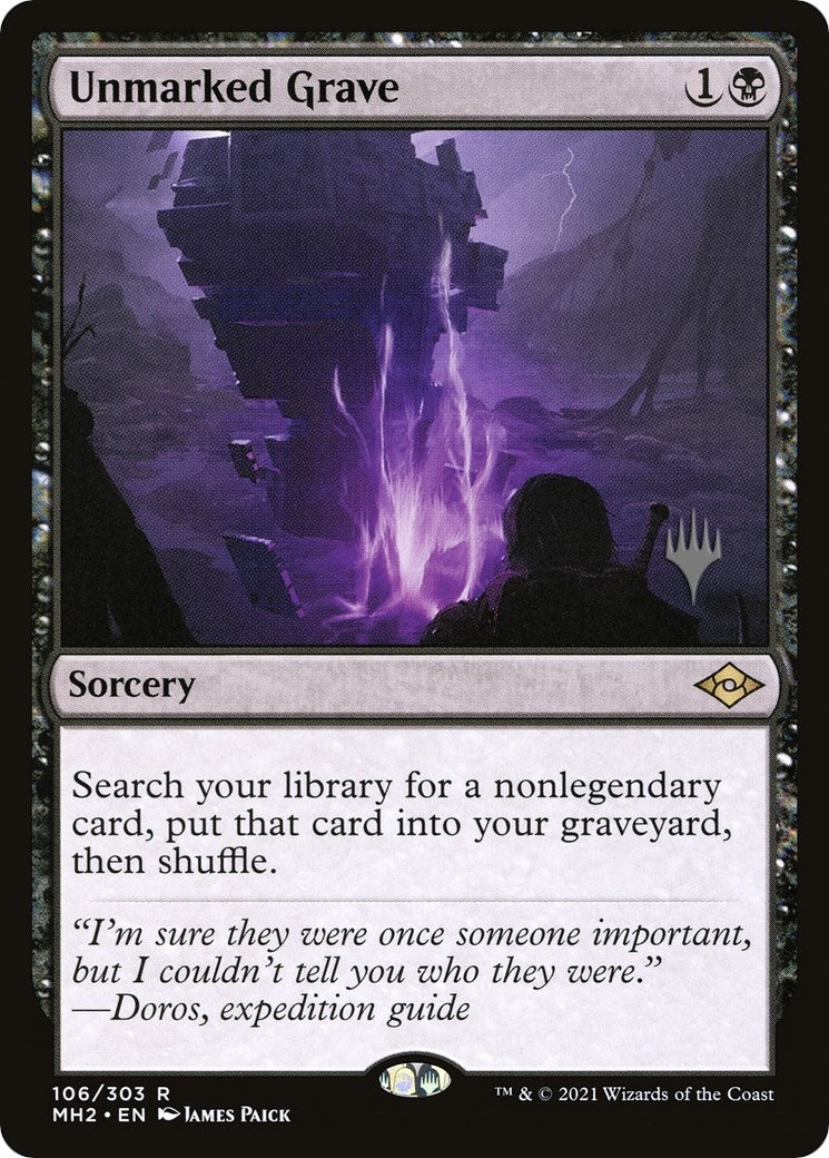 Image for Unmarked Grave (Promo Pack: Murders at Karlov Manor) (106) - Magic: The Gathering