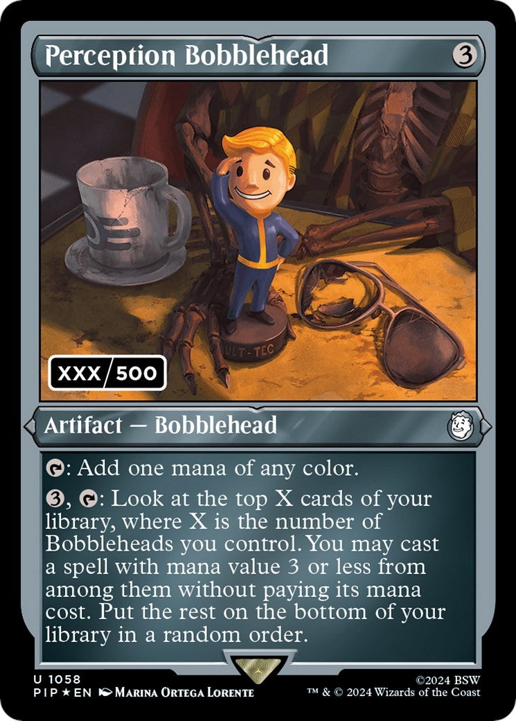 Image for Perception Bobblehead (Serial Numbered) (Universes Beyond: Fallout) (1058) - Magic: The Gathering