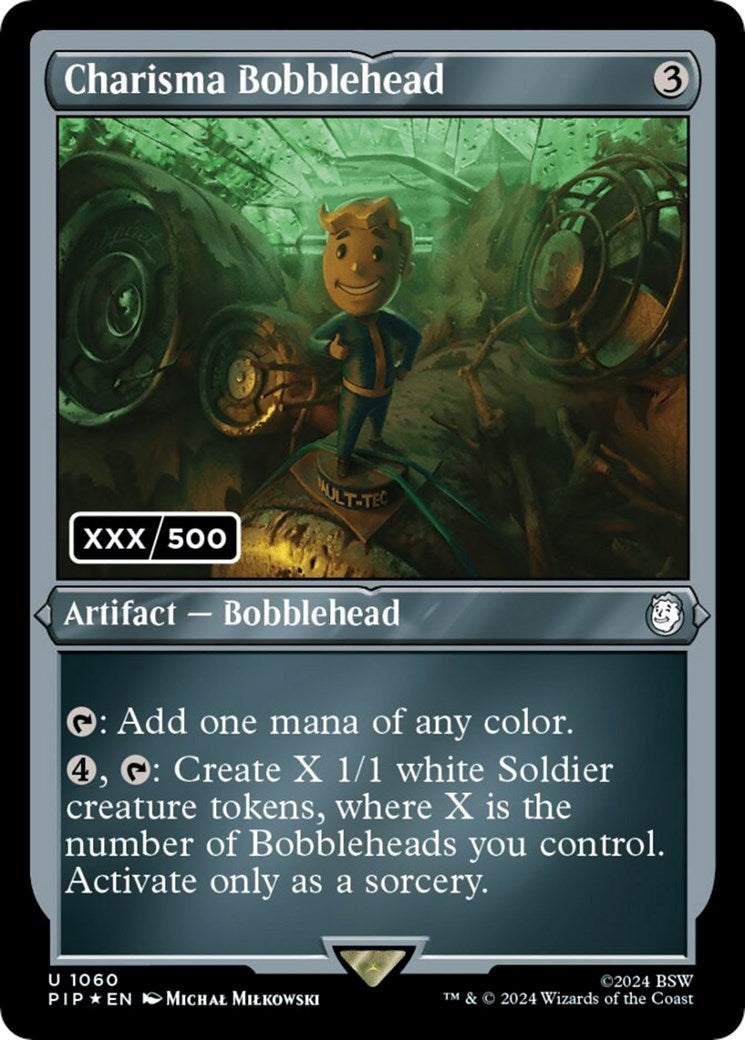 Image for Charisma Bobblehead (Serial Numbered) (Universes Beyond: Fallout) (1060) - Magic: The Gathering