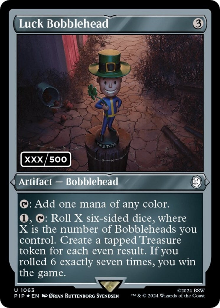 Image for Luck Bobblehead (Serial Numbered) (Universes Beyond: Fallout) (1063) - Magic: The Gathering