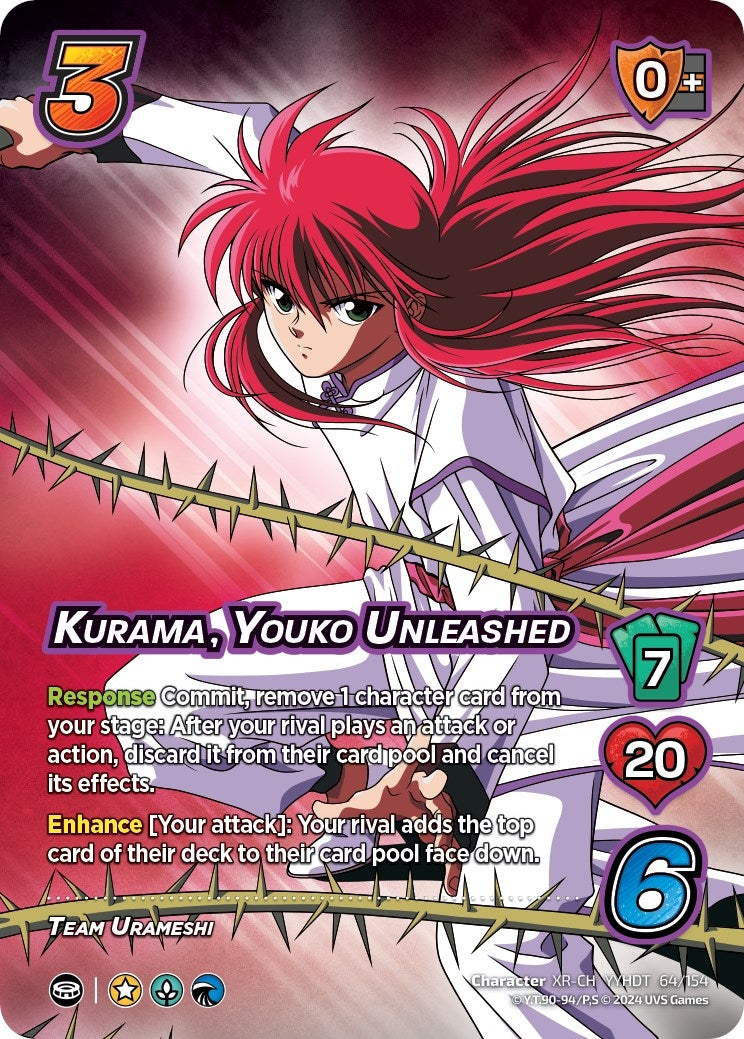 Image for Kurama, Youko Unleashed (XR) (Yu Yu Hakusho: Dark Tournament) (64/154) - UniVersus