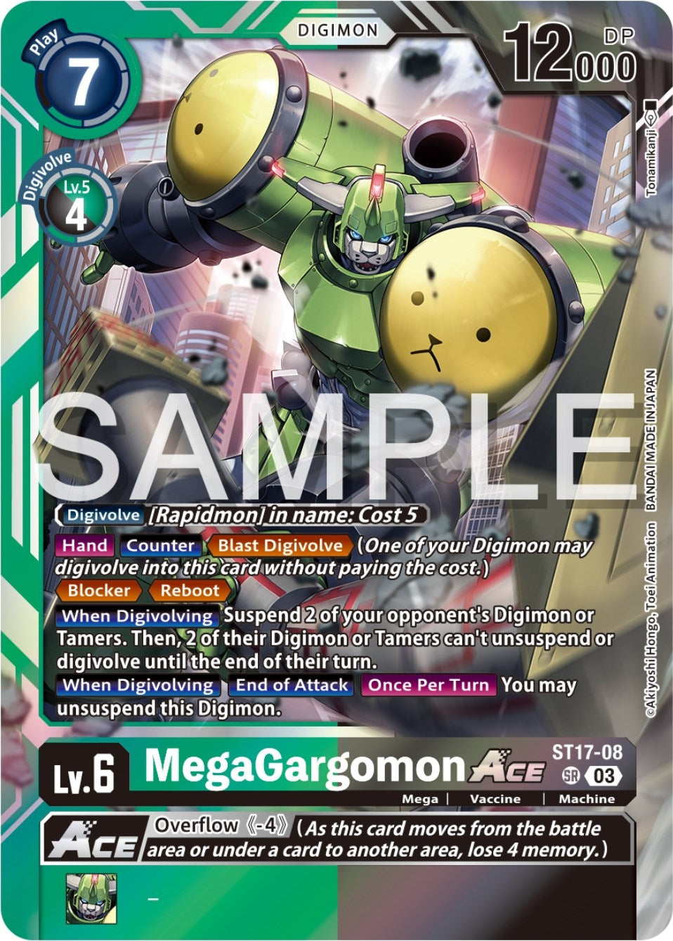 Image for MegaGargomon ACE (ST-17) (ST17-08 SR) - Digimon Card Game