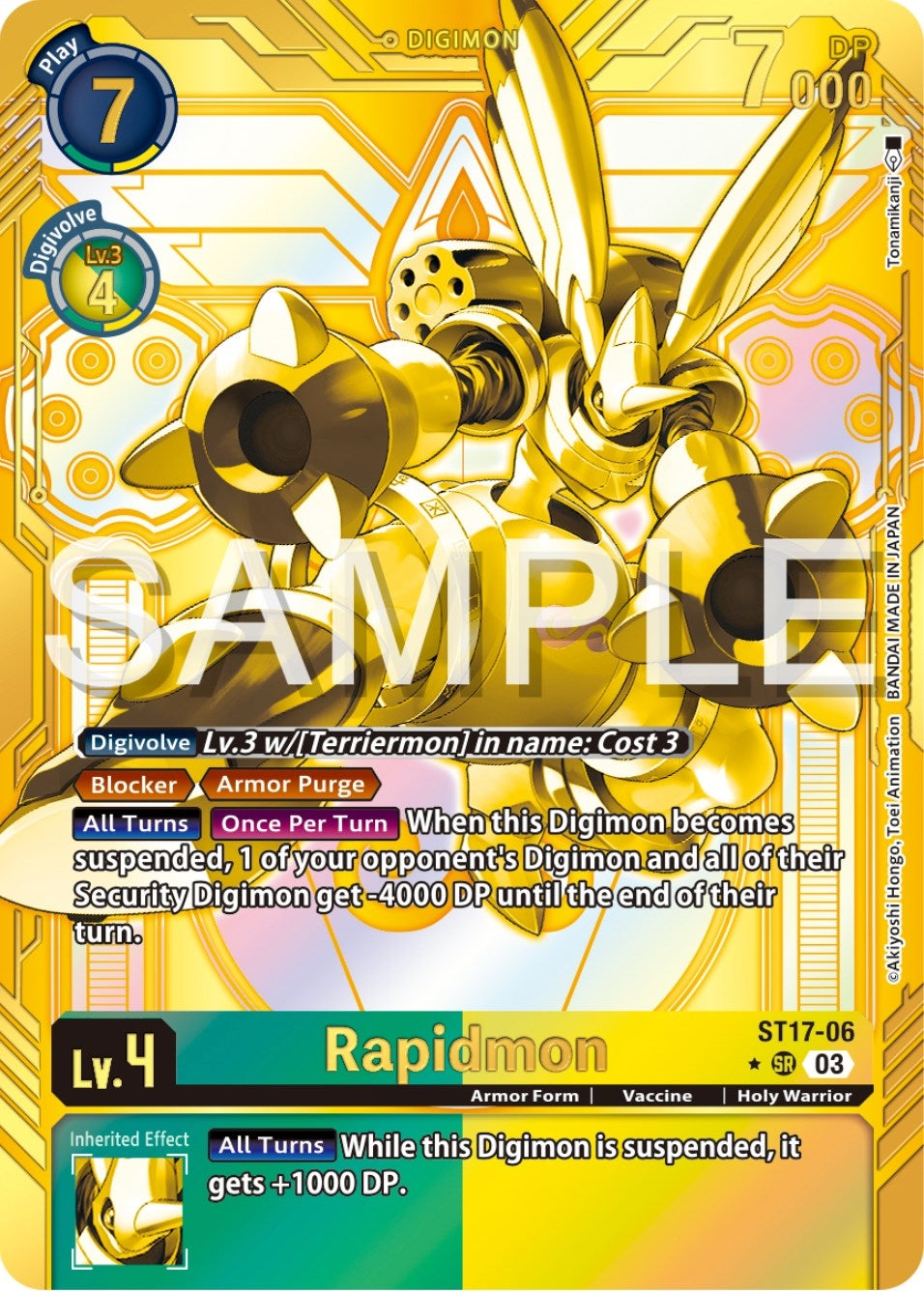Image for Rapidmon - ST17-06 (Gold) (ST-17) (ST17-06 SR) - Digimon Card Game