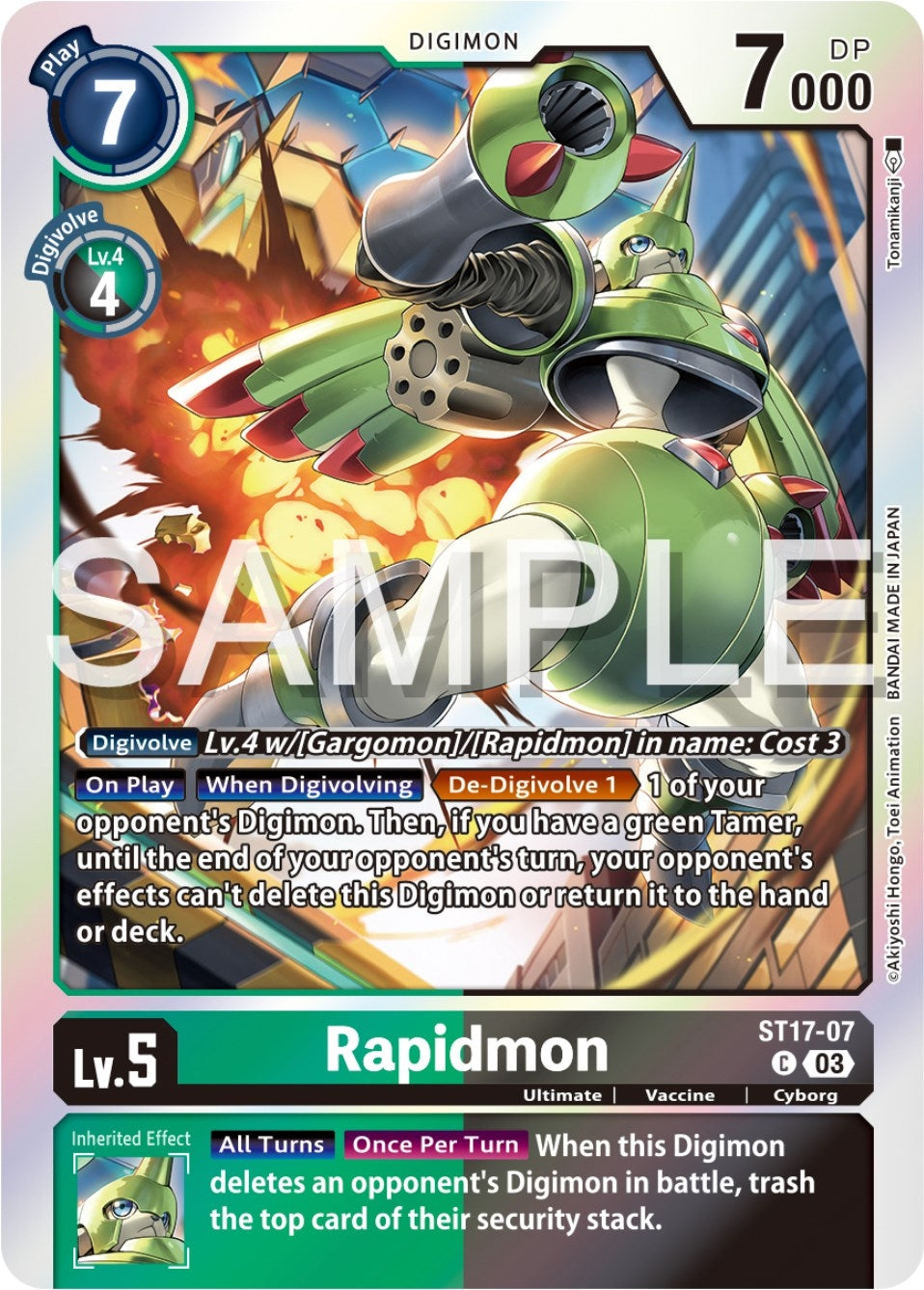 Image for Rapidmon - ST17-07 (ST-17) (ST17-07 C) - Digimon Card Game