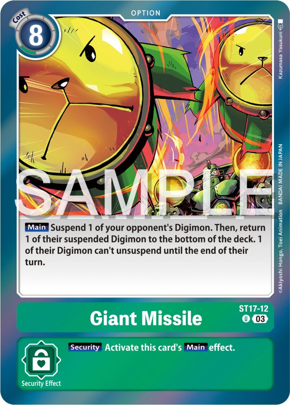 Image for Giant Missile (ST-17) (ST17-12 U) - Digimon Card Game