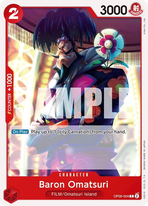 Image for Baron Omatsuri (Wings of the Captain) (OP06-004) - One Piece Card Game