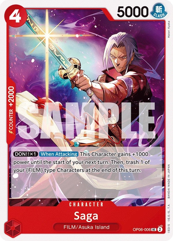 Image for Saga (Wings of the Captain) (OP06-006) - One Piece Card Game
