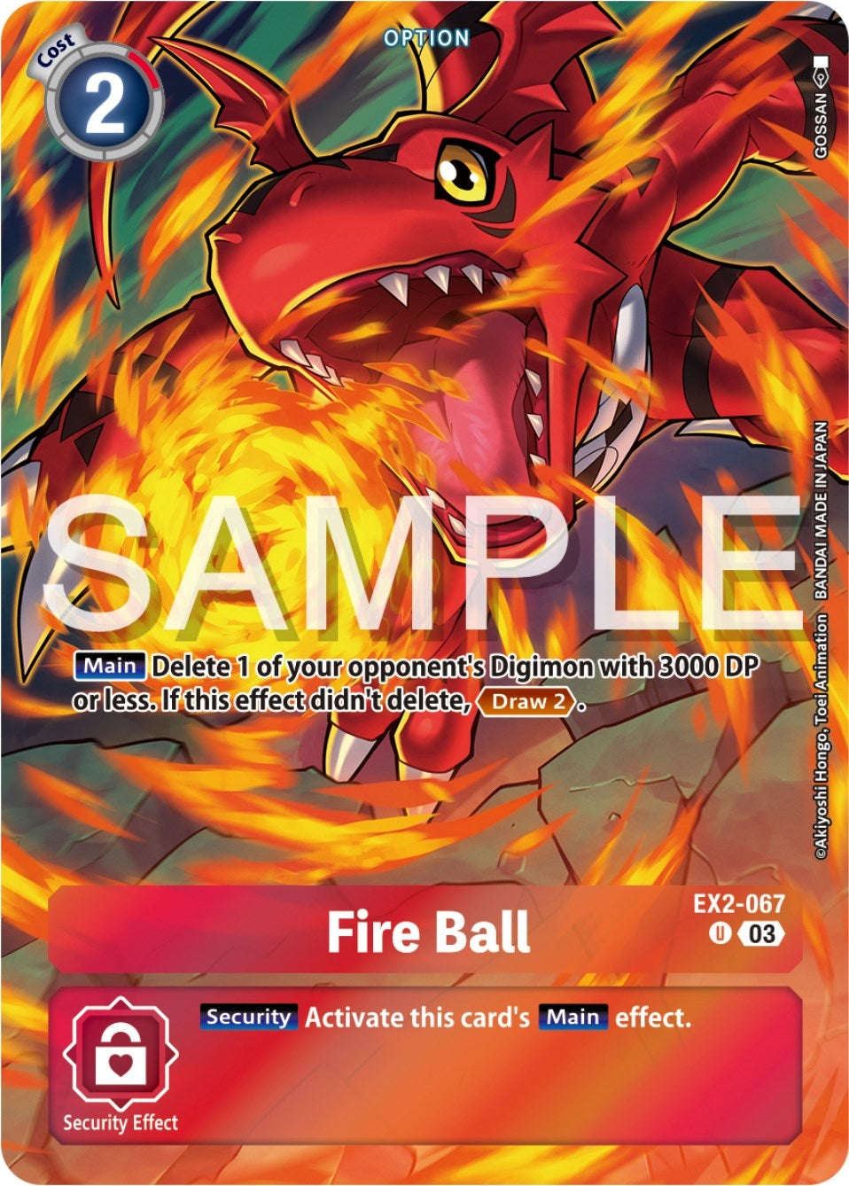Image for Fire Ball (Bonus Pack) - Digimon Card Game