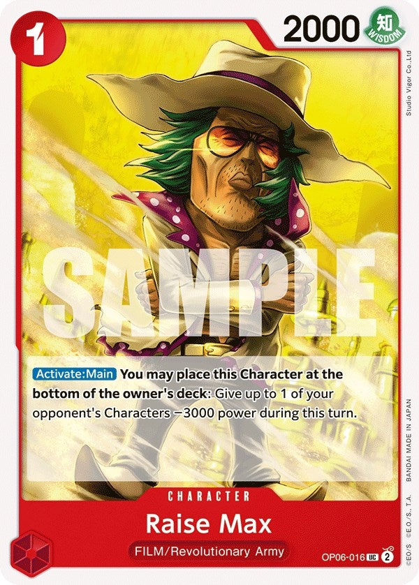 Image for Raise Max (Wings of the Captain) (OP06-016) - One Piece Card Game