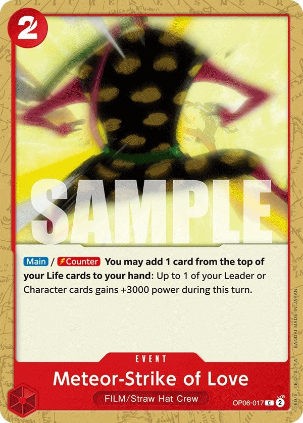 Image for Meteor-Strike of Love (Wings of the Captain) (OP06-017) - One Piece Card Game