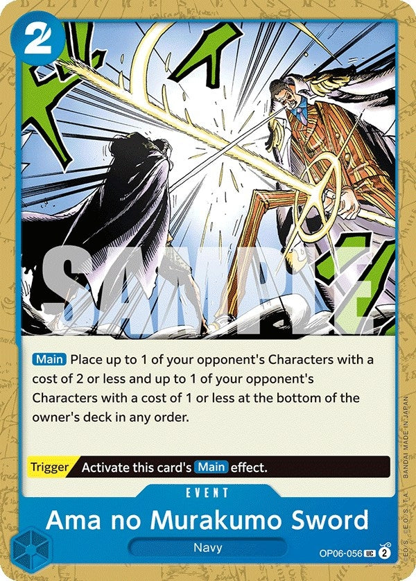 Image for Ama no Murakumo Sword (Wings of the Captain) (OP06-056) - One Piece Card Game