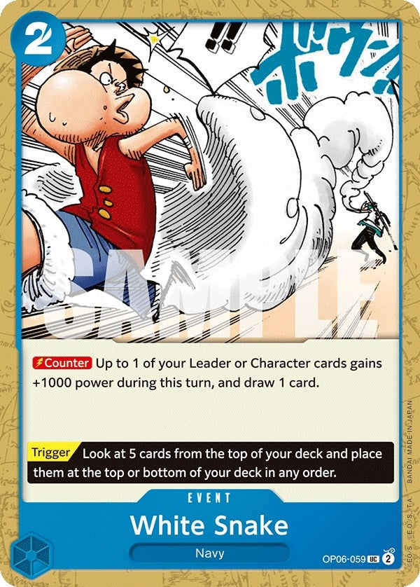 Image for White Snake (Wings of the Captain) (OP06-059) - One Piece Card Game