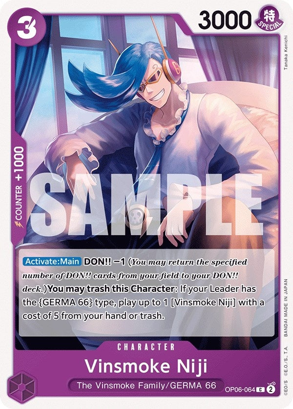 Image for Vinsmoke Niji (064) (Wings of the Captain) (OP06-064) - One Piece Card Game