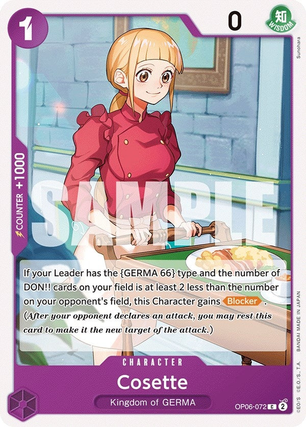 Image for Cosette (Wings of the Captain) (OP06-072) - One Piece Card Game