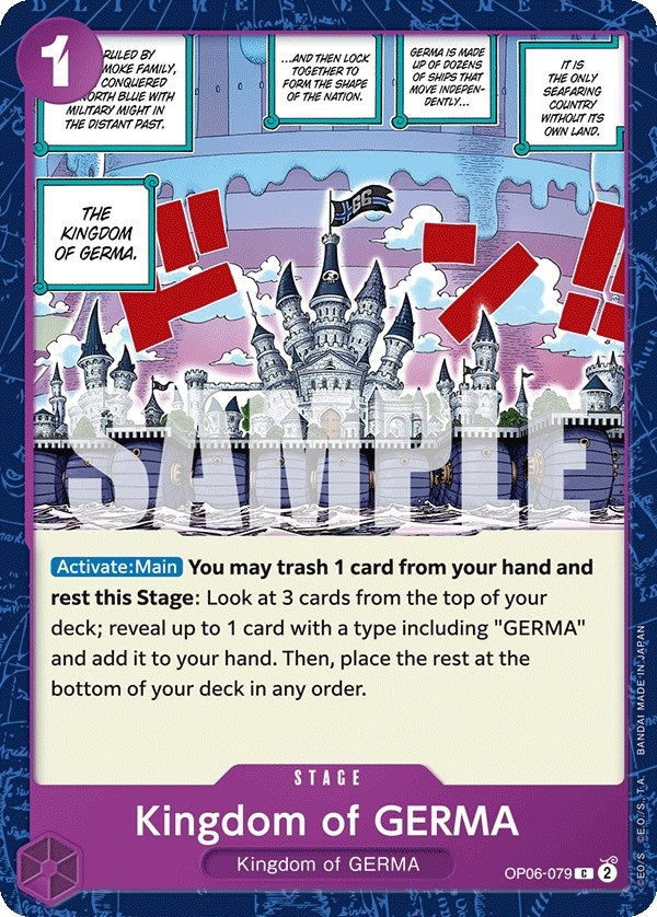 Image for Kingdom of GERMA (Wings of the Captain) (OP06-079) - One Piece Card Game