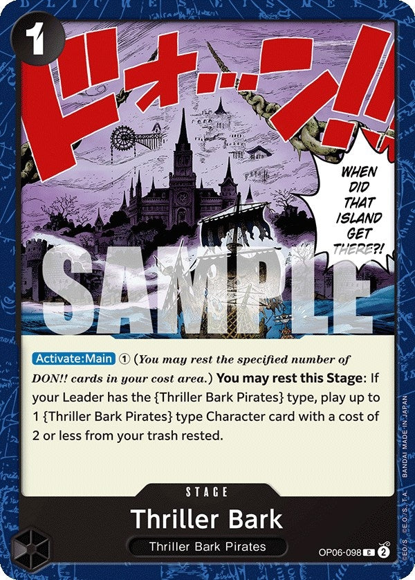 Image for Thriller Bark (Wings of the Captain) (OP06-098) - One Piece Card Game