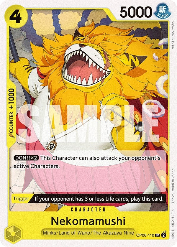 Image for Nekomamushi (Wings of the Captain) (OP06-110) - One Piece Card Game