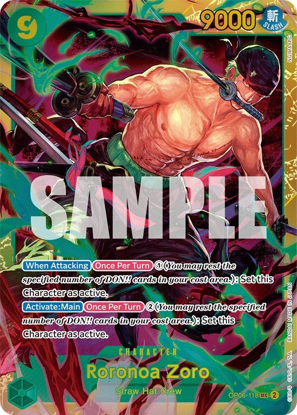 Image for Roronoa Zoro (Wings of the Captain) (OP06-118) - One Piece Card Game