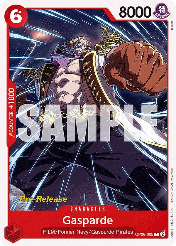 Image for Gasparde (Wings of the Captain Pre-Release Cards) (OP06-005) - One Piece Card Game