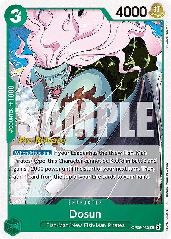 Image for Dosun (Wings of the Captain Pre-Release Cards) (OP06-030) - One Piece Card Game