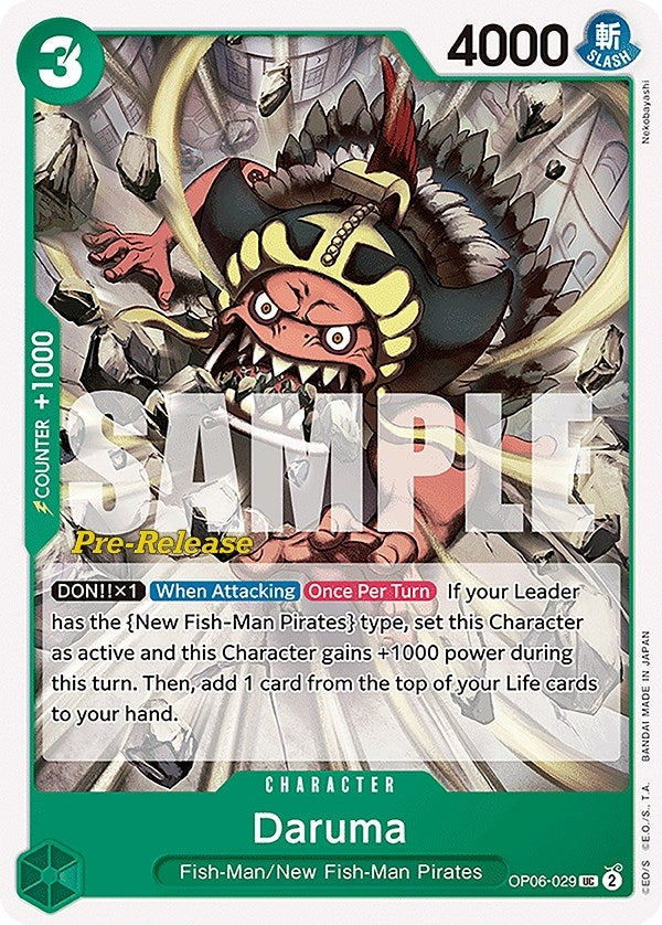 Image for Daruma (Wings of the Captain Pre-Release Cards) (OP06-029) - One Piece Card Game