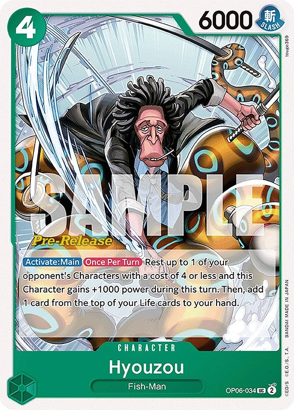 Image for Hyouzou (Wings of the Captain Pre-Release Cards) (OP06-034) - One Piece Card Game