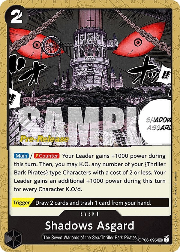 Image for Shadows Asgard (Wings of the Captain Pre-Release Cards) (OP06-095) - One Piece Card Game