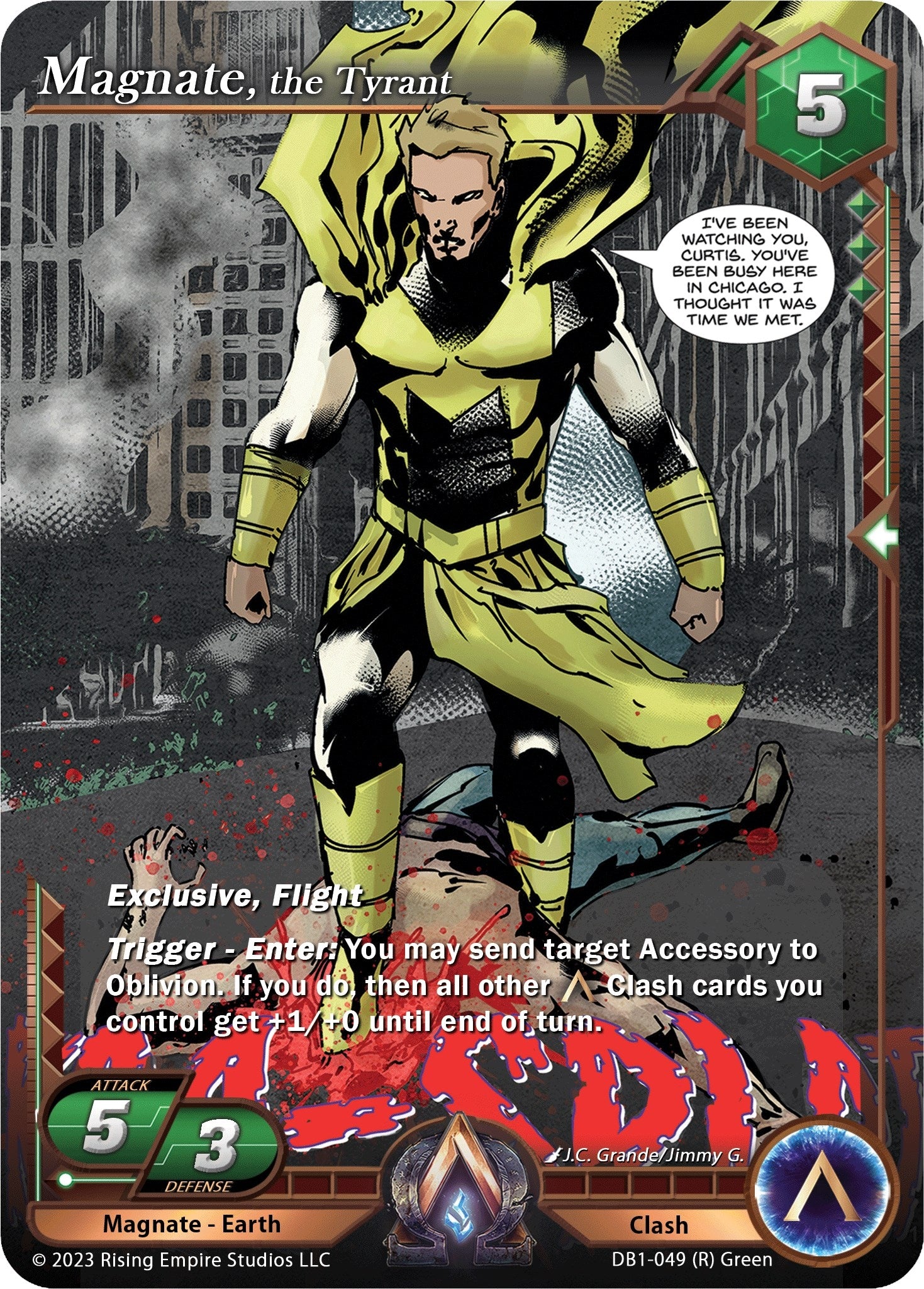 Image for Magnate, the Tyrant (Year of the Dragon) (DB1-049) - Alpha Clash