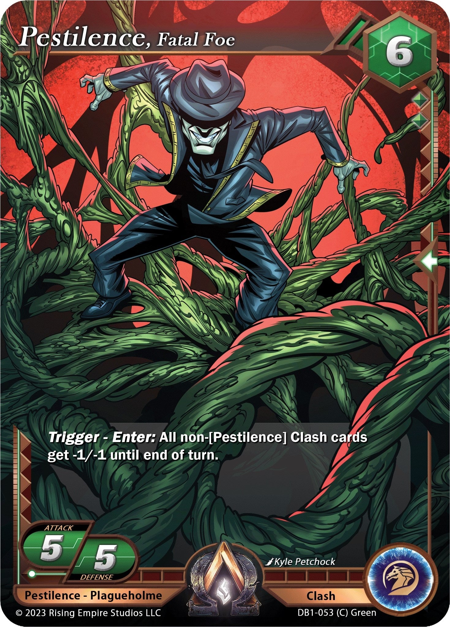 Image for Pestilence, Fatal Foe (Year of the Dragon) (DB1-053) - Alpha Clash