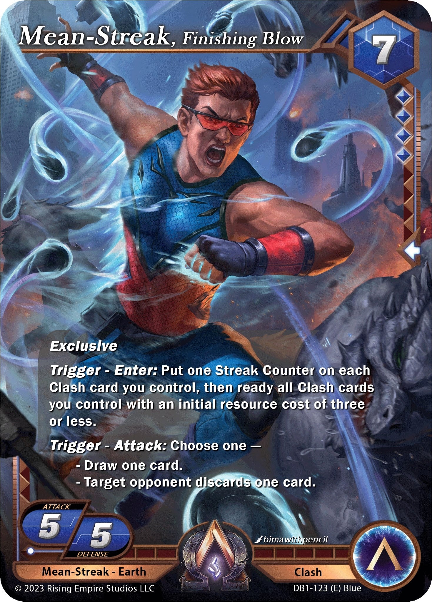 Image for Mean-Streak, Finishing Blow (Year of the Dragon) (DB1-123) - Alpha Clash