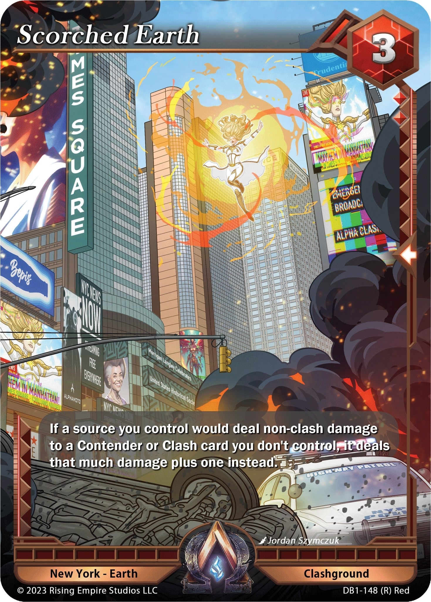 Image for Scorched Earth (Year of the Dragon) (DB1-148) - Alpha Clash
