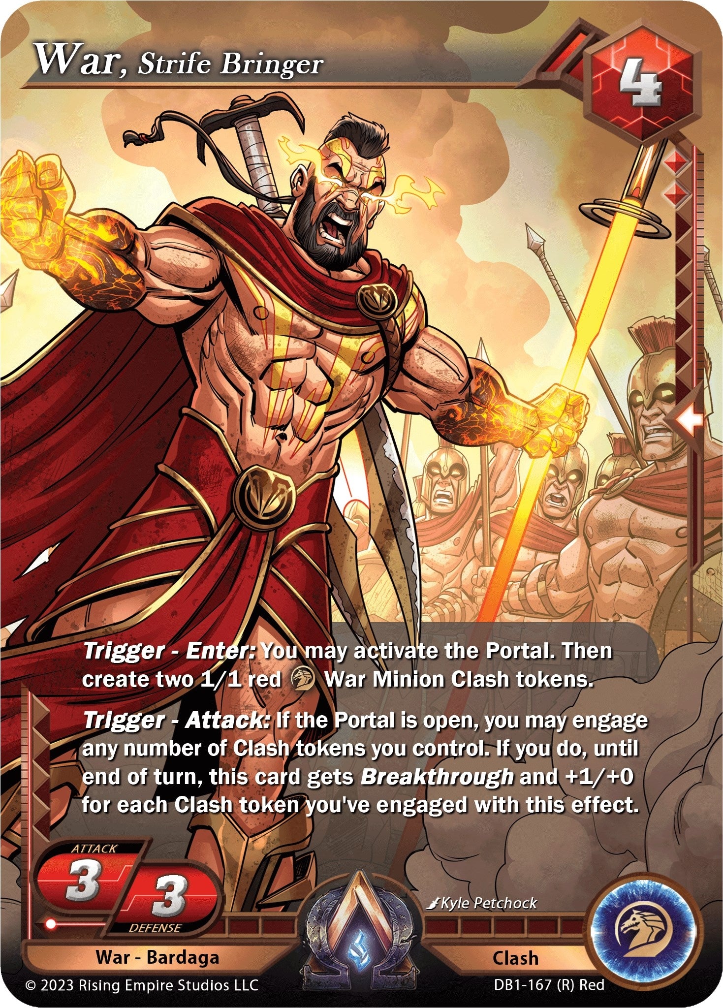 Image for War, Strife Bringer (Year of the Dragon) (DB1-167) - Alpha Clash
