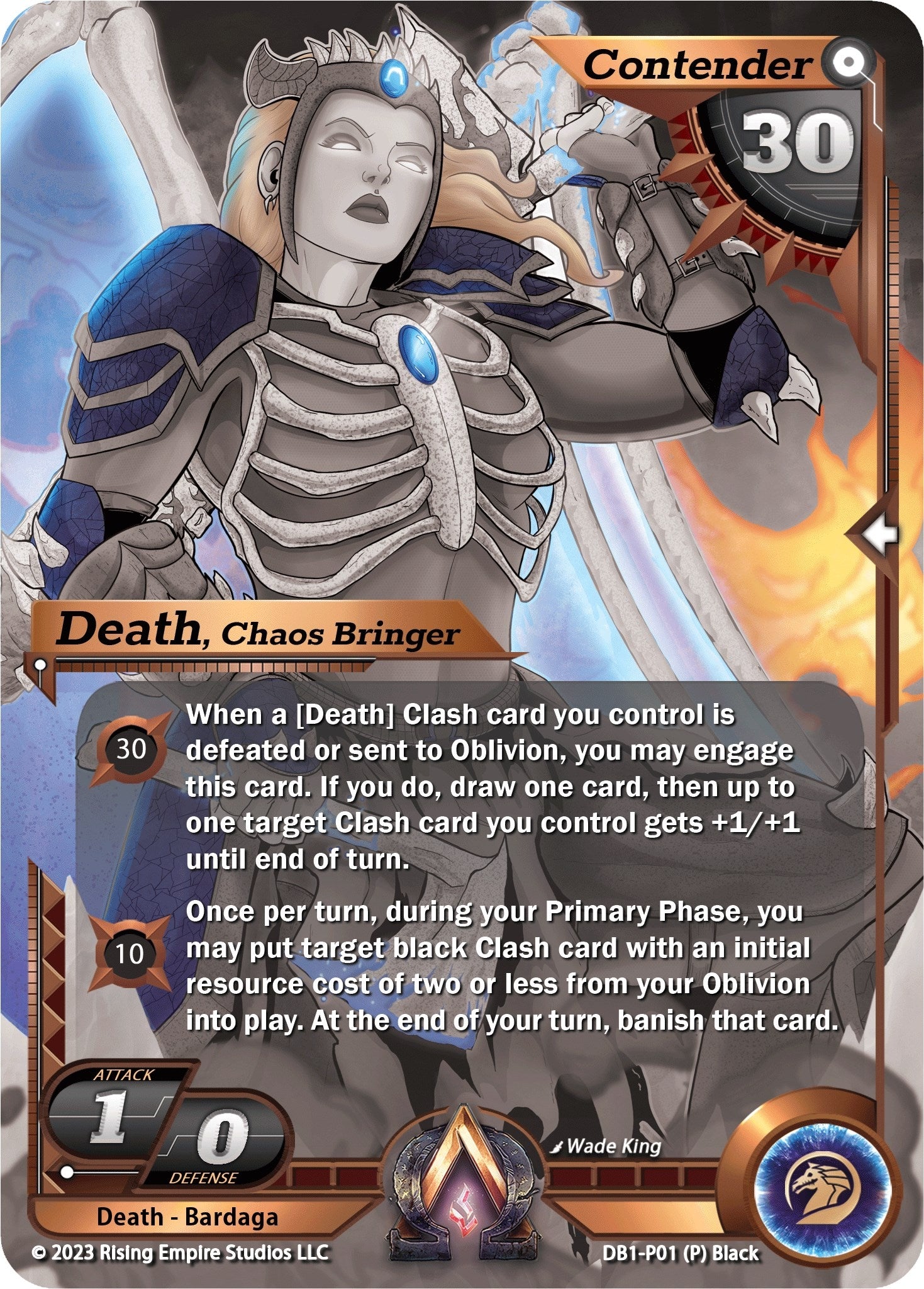 Image for Death, Chaos Bringer (Monochrome) (Year of the Dragon) (DB1-P01) - Alpha Clash