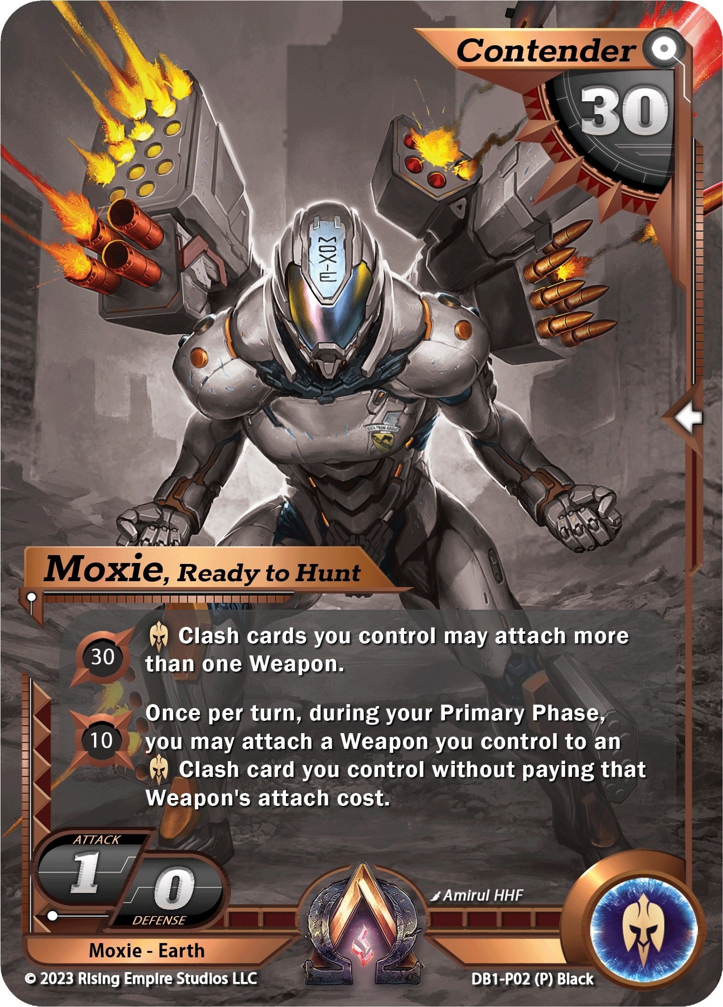 Image for Moxie, Ready to Hunt (Monochrome) (Year of the Dragon) (DB1-P02) - Alpha Clash