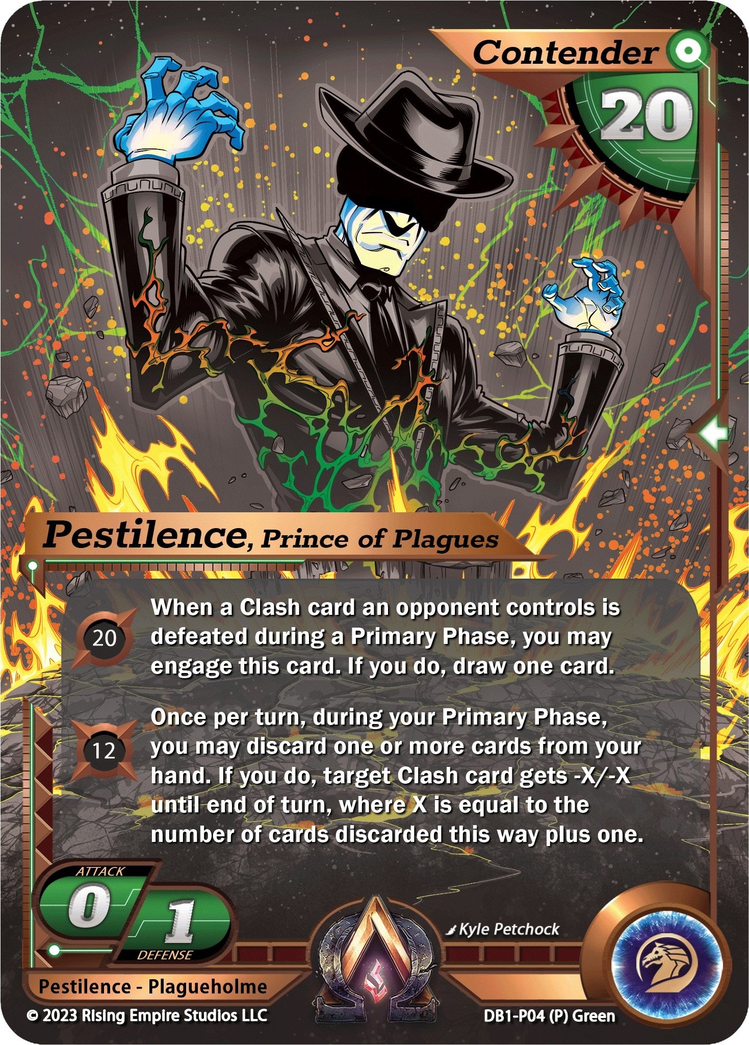 Image for Pestilence, Prince of Plagues (Monochrome) (Year of the Dragon) (DB1-P04) - Alpha Clash