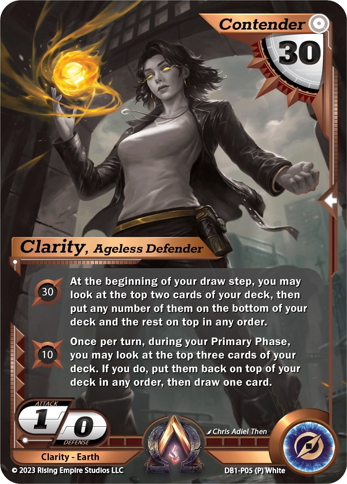 Image for Clarity, Ageless Defender (Monochrome) (Year of the Dragon) (DB1-P05) - Alpha Clash