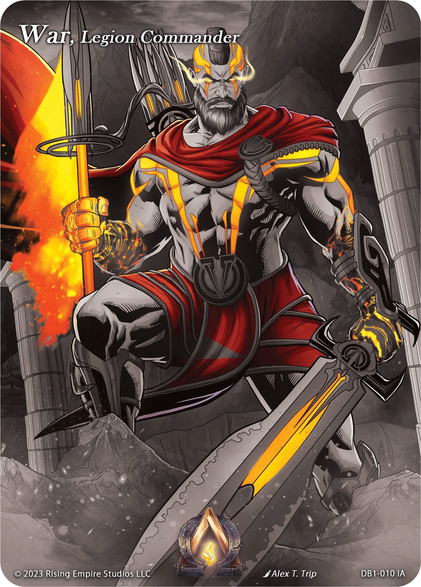 Image for War, Legion Commander (Iconic Art) (Year of the Dragon) (DB1-010 IA) - Alpha Clash