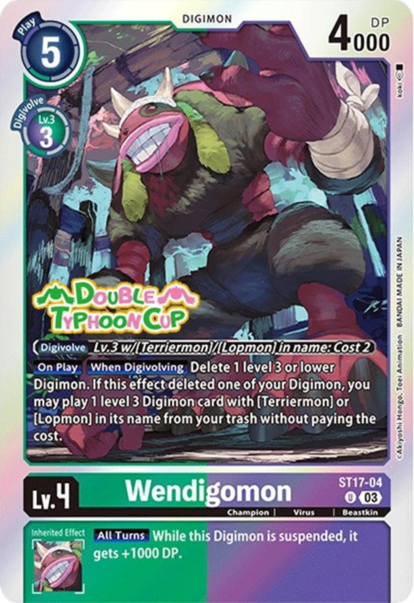 Image for Wendigomon (ST17_PR) (ST17-04 U) - Digimon Card Game