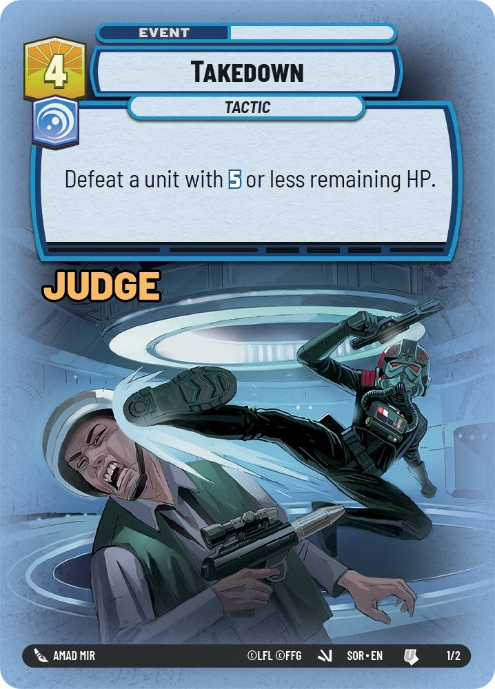 Image for Takedown (Surge Foil) (Judge Promos) (1/2) - Star Wars: Unlimited
