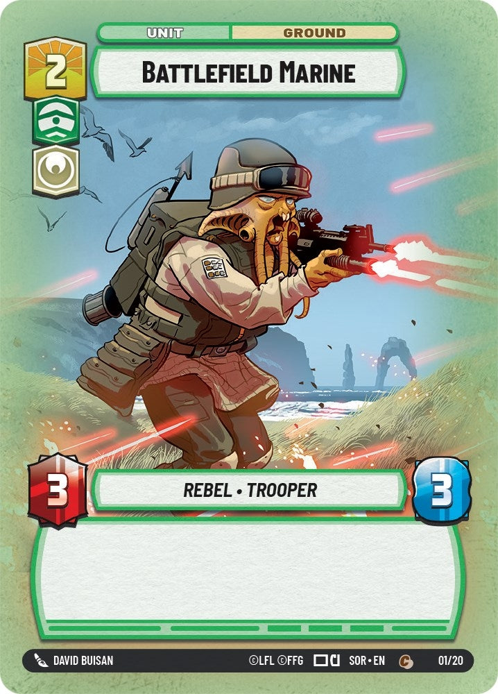 Image for Battlefield Marine (Spark of Rebellion: Weekly Play Promos) (01/20) - Star Wars: Unlimited