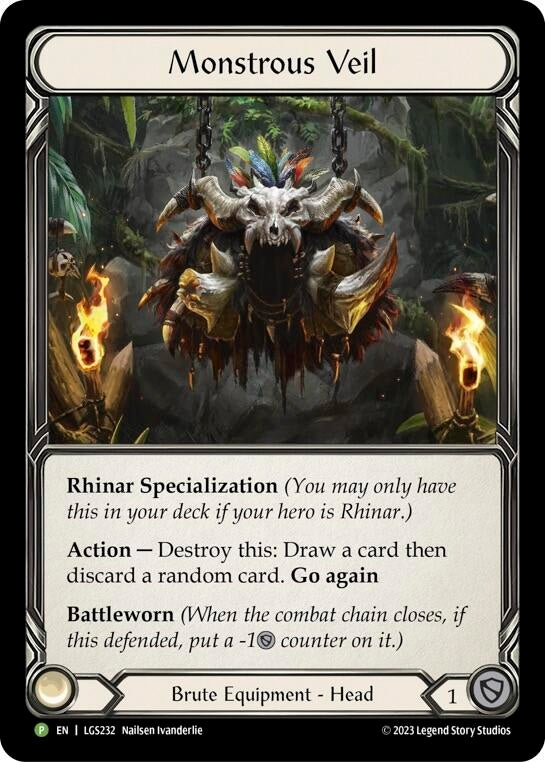 Image for Monstrous Veil - LGS232 (Flesh and Blood: Promo Cards) (LGS232) - Flesh and Blood TCG