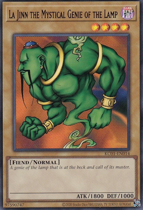 Image for La Jinn the Mystical Genie of the Lamp (25th Anniversary Ultimate Kaiba Set) (KC01-EN014) - YuGiOh