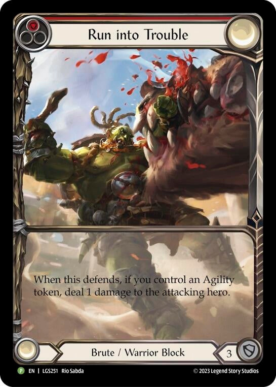 Image for Run into Trouble - LGS251 (Flesh and Blood: Promo Cards) (LGS251) - Flesh and Blood TCG