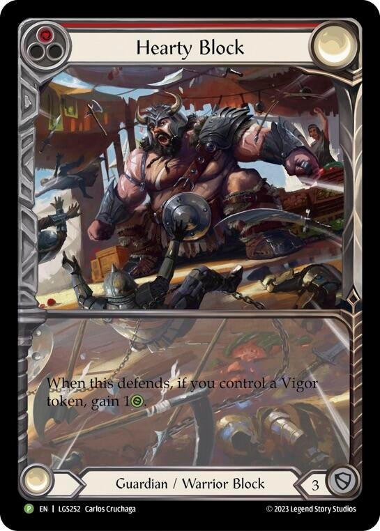 Image for Hearty Block - LGS252 (Flesh and Blood: Promo Cards) (LGS252) - Flesh and Blood TCG