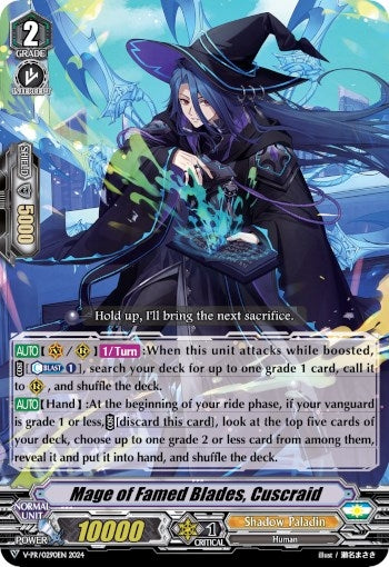 Image for Mage of Famed Blades, Cuscraid (V Promo Cards) (V-PR/0290EN 2024) - Cardfight Vanguard