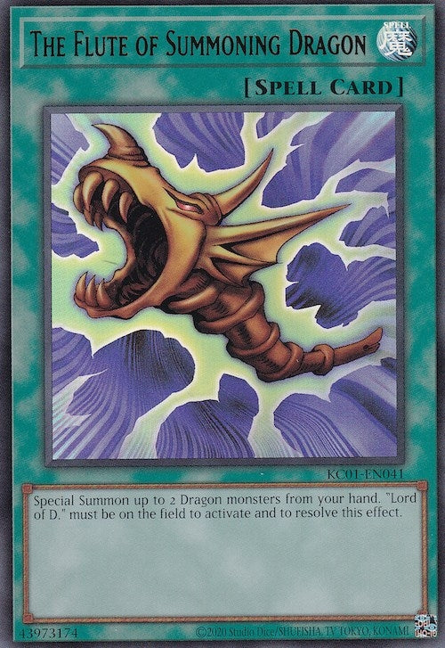 Image for The Flute of Summoning Dragon (25th Anniversary Ultimate Kaiba Set) (KC01-EN041) - YuGiOh