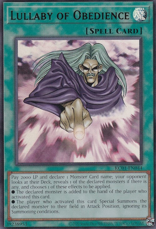 Image for Lullaby of Obedience (25th Anniversary Ultimate Kaiba Set) (KC01-EN044) - YuGiOh