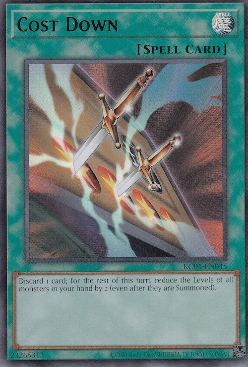 Image for Cost Down (25th Anniversary Ultimate Kaiba Set) (KC01-EN045) - YuGiOh