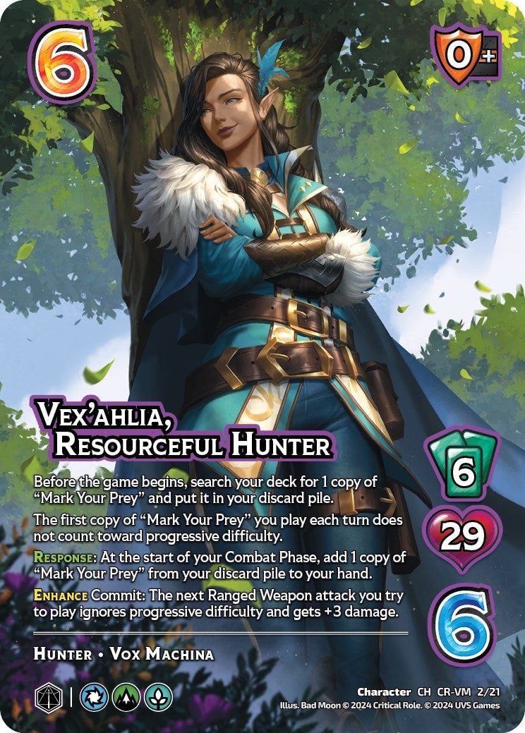 Image for Vex'ahlia, Resourceful Hunter (Challenger Series: Vox Machina and Mighty Nein) (CR-VM 2/21) - UniVersus