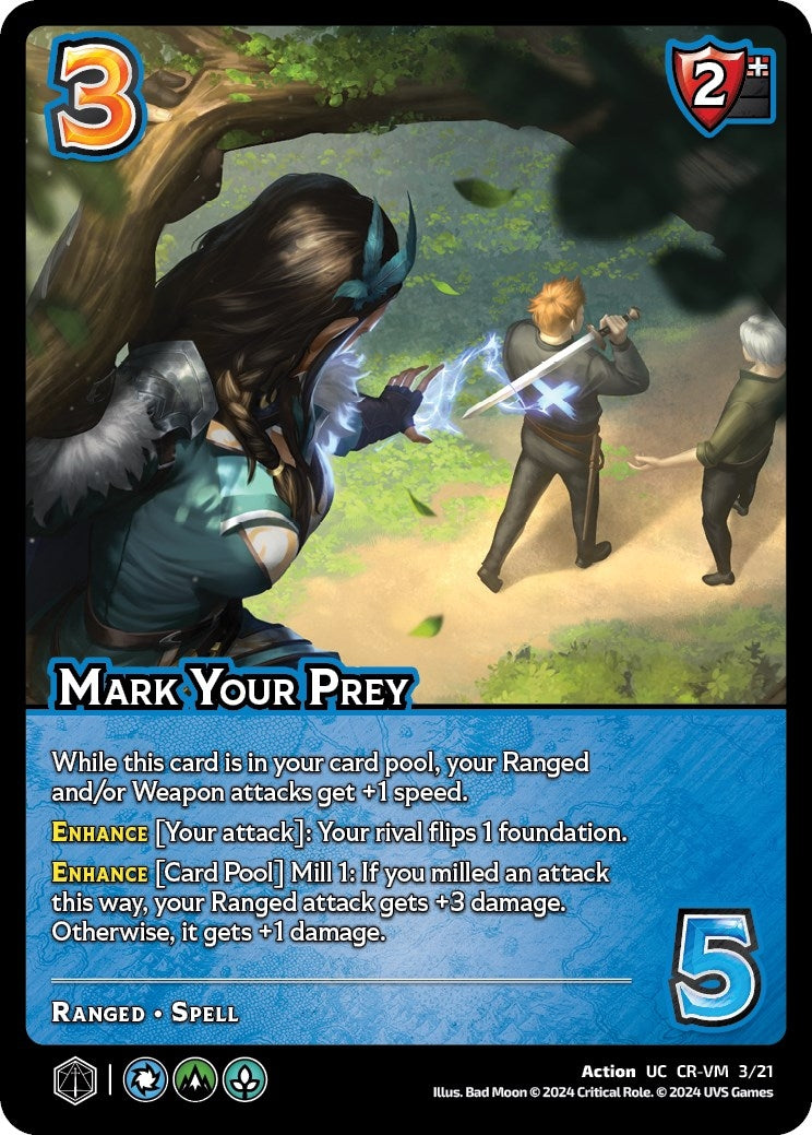 Image for Mark Your Prey (Challenger Series: Vox Machina and Mighty Nein) (CR-VM 3/21) - UniVersus